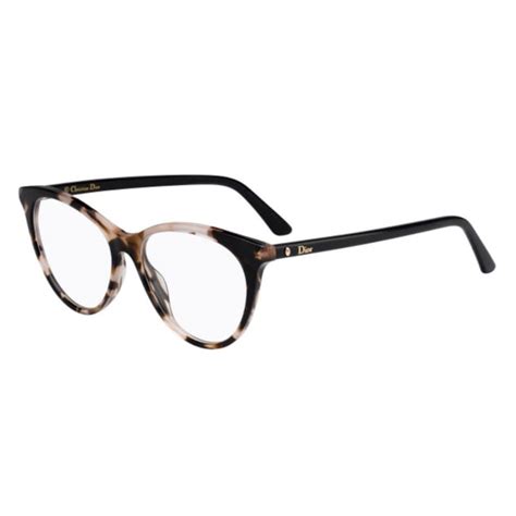 Dior Montaigne 57 HT8 50 Pink Havana Eyeglasses 